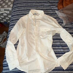 Old Navy Men's Casual White Button Down Shirt